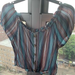 ⭐️4 for $20 striped crop top